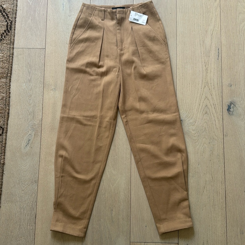 NEW with Tags INTERMIX Camel Wool Trousers – Luxurious Virgin Wool